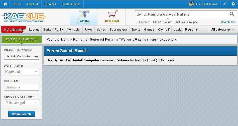 Bentuk Komputer Generasi Pertama