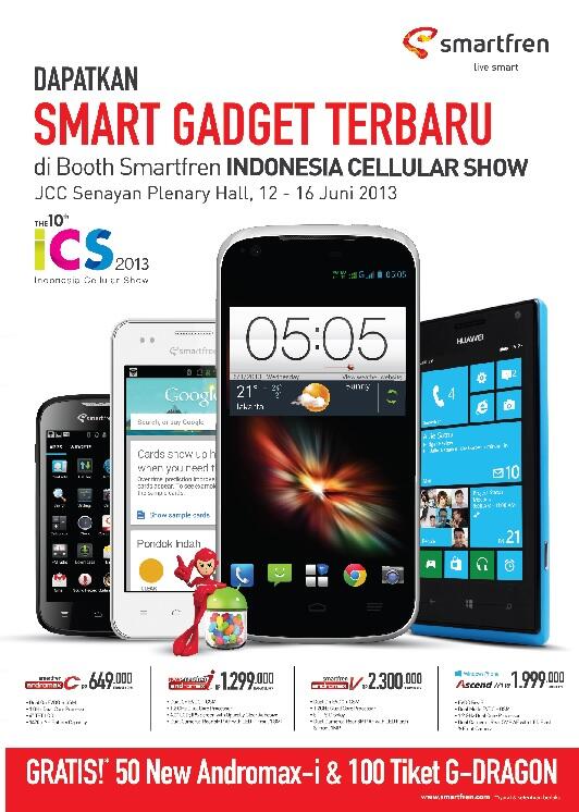 INDONESIA CELLULAR SHOW 2013 dimulai! Ngacir ke JCC &amp; mampir ke lapak SMARTFREN!!!