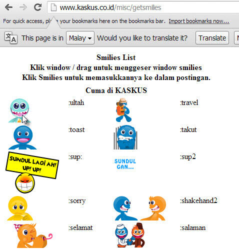 Emoticon KasKus di Email