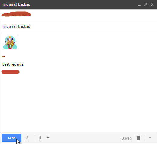 Emoticon KasKus di Email