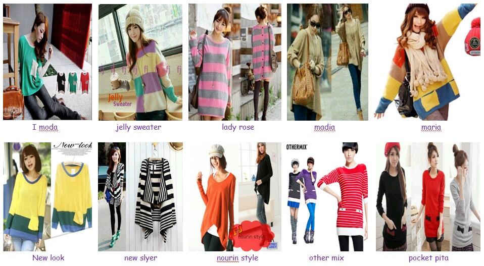 &#91;DICARI&#93;Reseller Baju Rajut,Beli Satuan Harga Grosiran,Terima Dropship,Harga Termurah