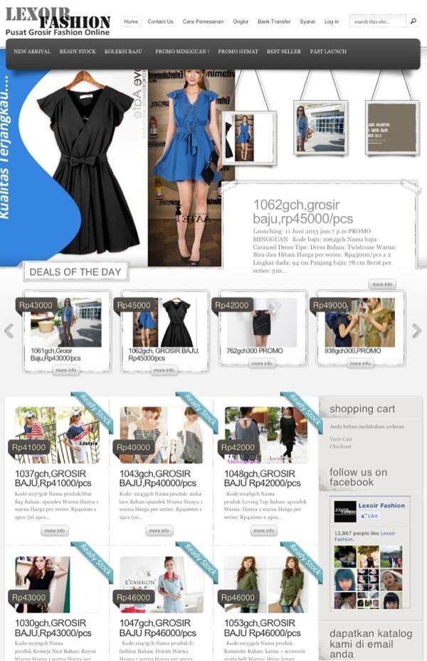 Dapatkan harga Grosir baju fashion termurah untuk semua reseller online