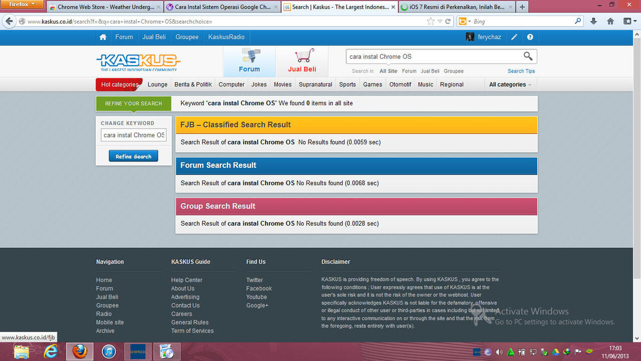 cara instal Chrome OS
