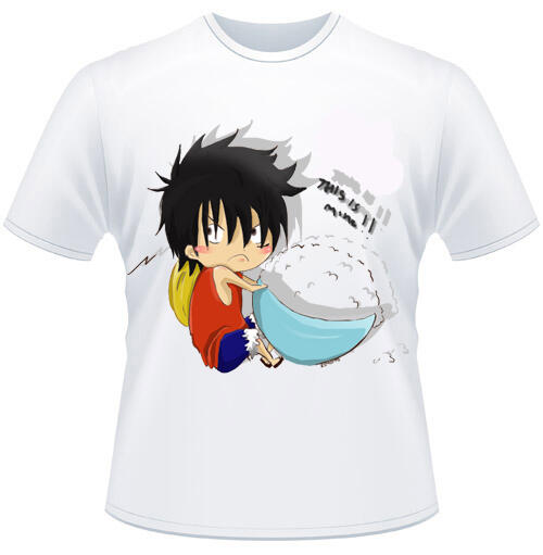 kaos/tshirt anime one piece, naruto,distro (aink shop)