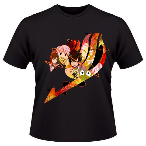kaos/tshirt anime,kaos bleach,kaos fairy tail,kaos distro (aink shop)