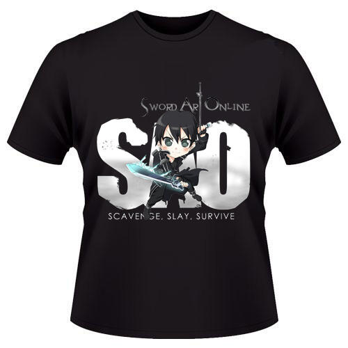 kaos/tshirt sword art online,SAO kaos distro bandung (aink shop)