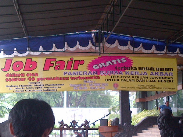 Jobfair Disnaker Jogja (11-13 Juni 2013)