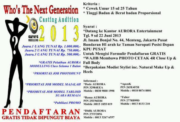 AUDISI NEW MODEL AURORA 2013