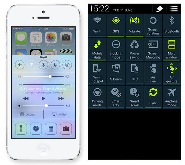 4 Bukti Kemiripan iOS 7 dan Android 