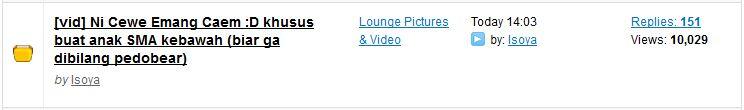 &#91;vid&#93; Ni Cewe Emang Caem :D khusus buat anak SMA kebawah (biar ga dibilang pedobear)