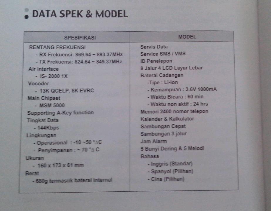 Telepon rumah CDMA 2000