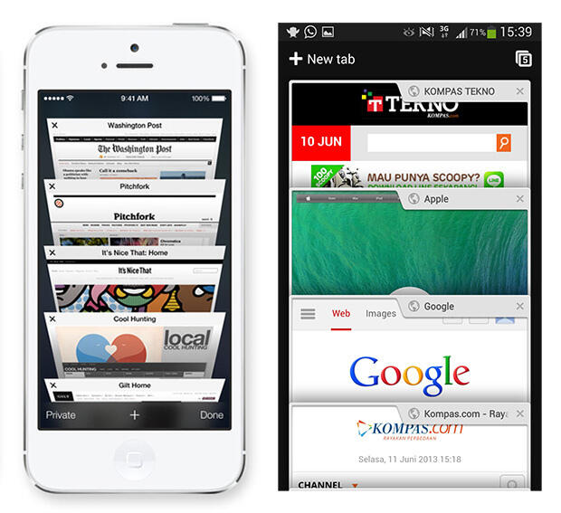 4 Bukti Kemiripan iOS 7 dan Android