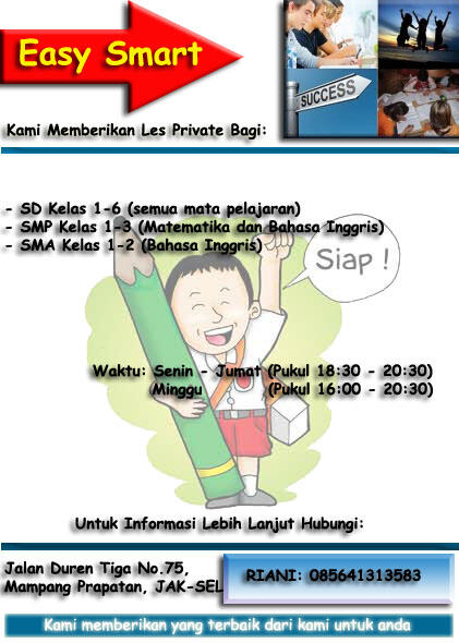 Tentor Private For Bimbel Riani
