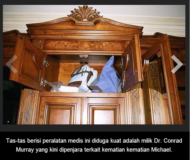 Foto TKP Kematian Michael Jackson