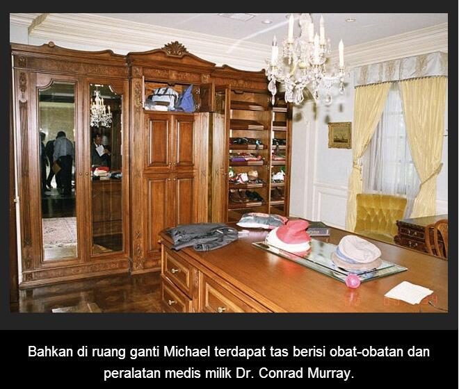 Foto TKP Kematian Michael Jackson