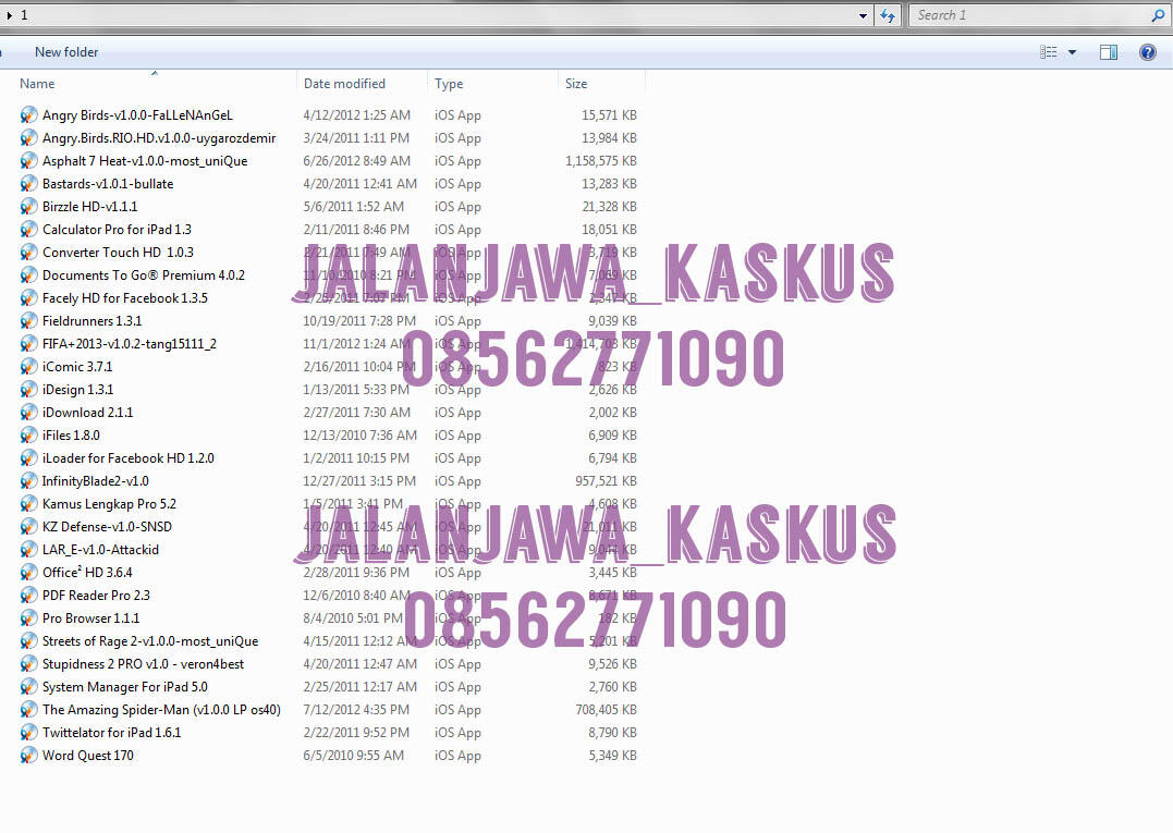 PAKET GAME FOR IPAD / IPHONE / IPOD TOUCH HARGA 8DVD CUMA 45RIBU