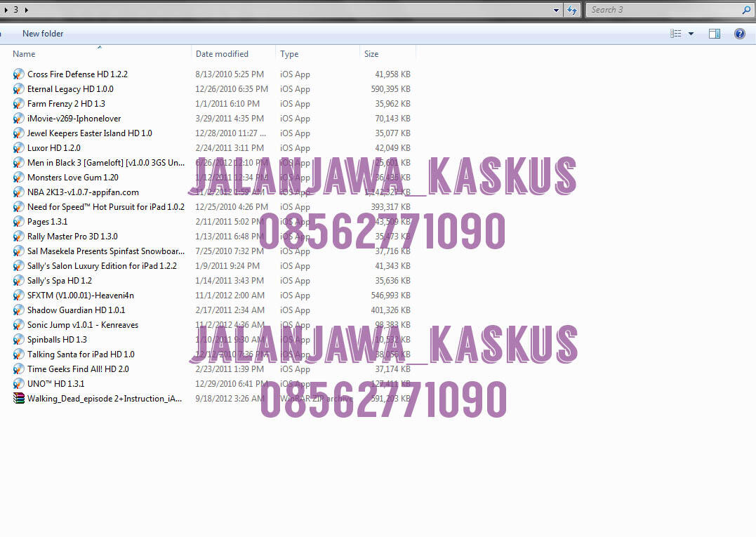 PAKET GAME FOR IPAD / IPHONE / IPOD TOUCH HARGA 8DVD CUMA 45RIBU