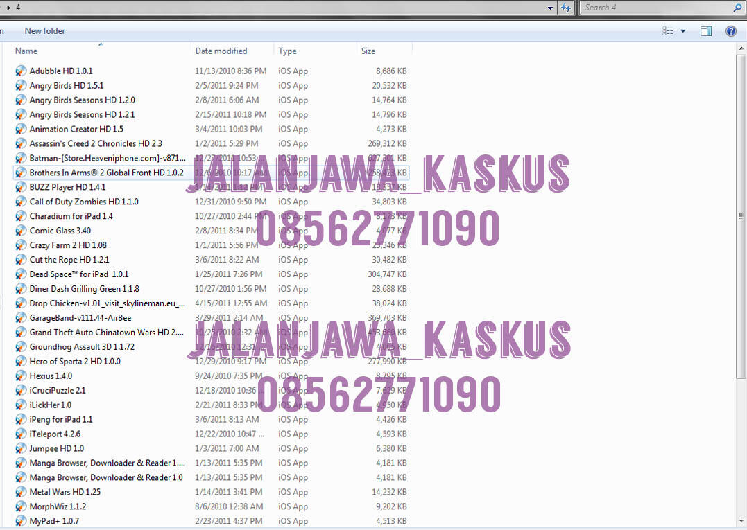 PAKET GAME FOR IPAD / IPHONE / IPOD TOUCH HARGA 8DVD CUMA 45RIBU