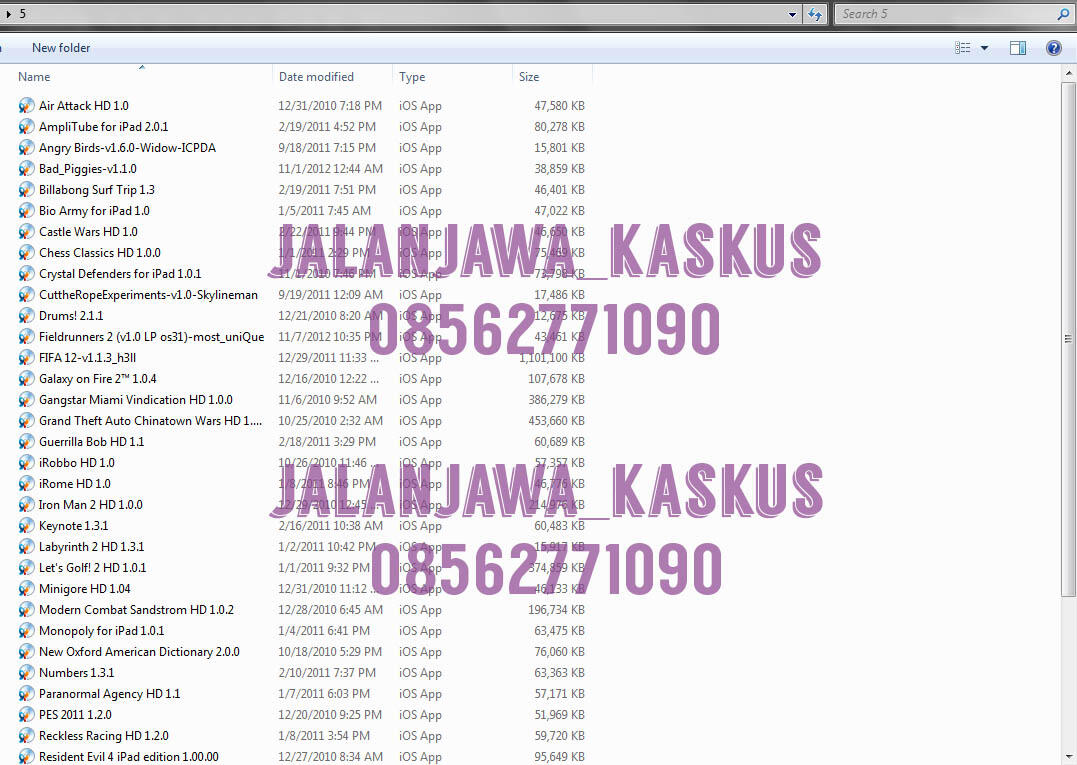 PAKET GAME FOR IPAD / IPHONE / IPOD TOUCH HARGA 8DVD CUMA 45RIBU