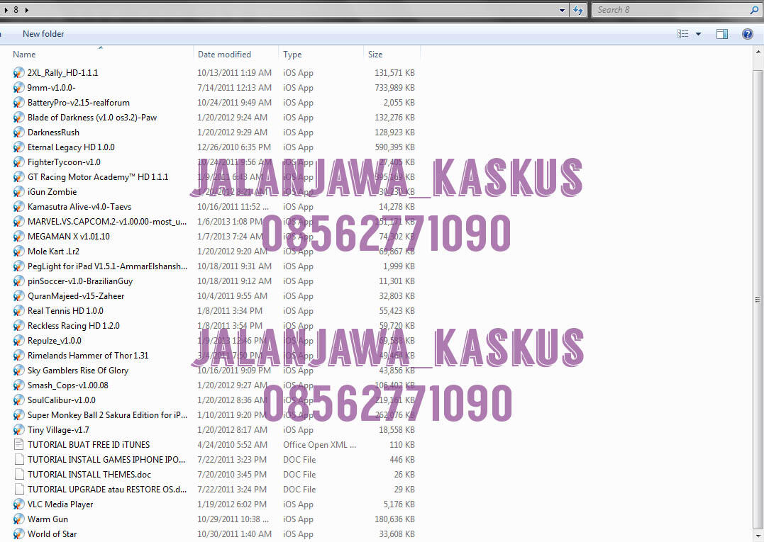 PAKET GAME FOR IPAD / IPHONE / IPOD TOUCH HARGA 8DVD CUMA 45RIBU
