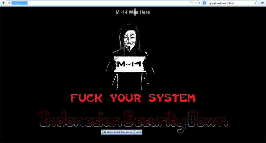 Website ane kena Hack.