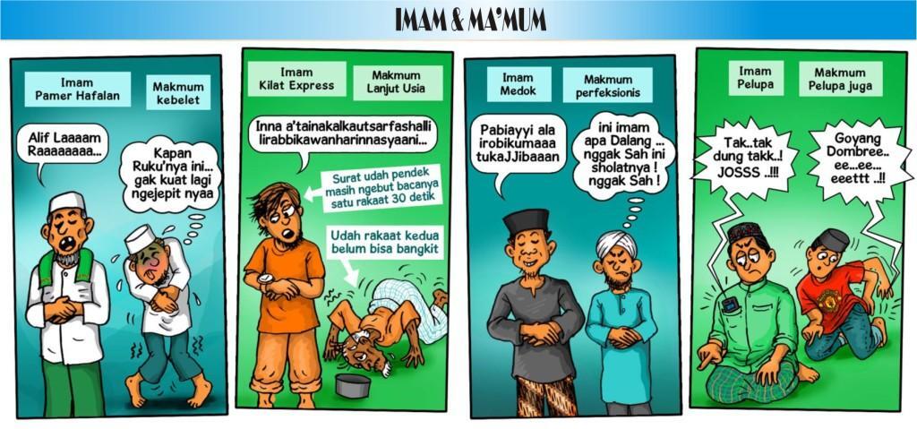 ISLAM MASUK =&gt;&#91;KARTUN&#93; TIPE-TIPE IMAM SHOLAT... agan sering jumpai yg mana?
