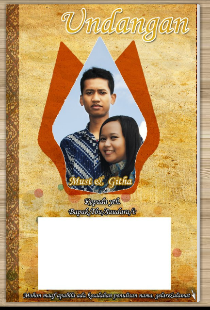 Minta Review Undangan berbentuk Flip