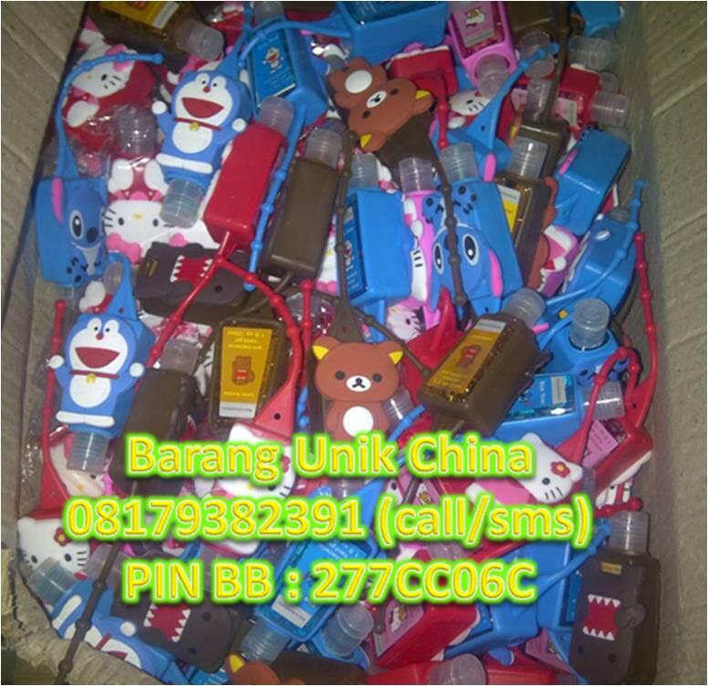 Handgel Pocket bag Sanitizer Karakter 3D glow in the dark boneka reseller dropship ok