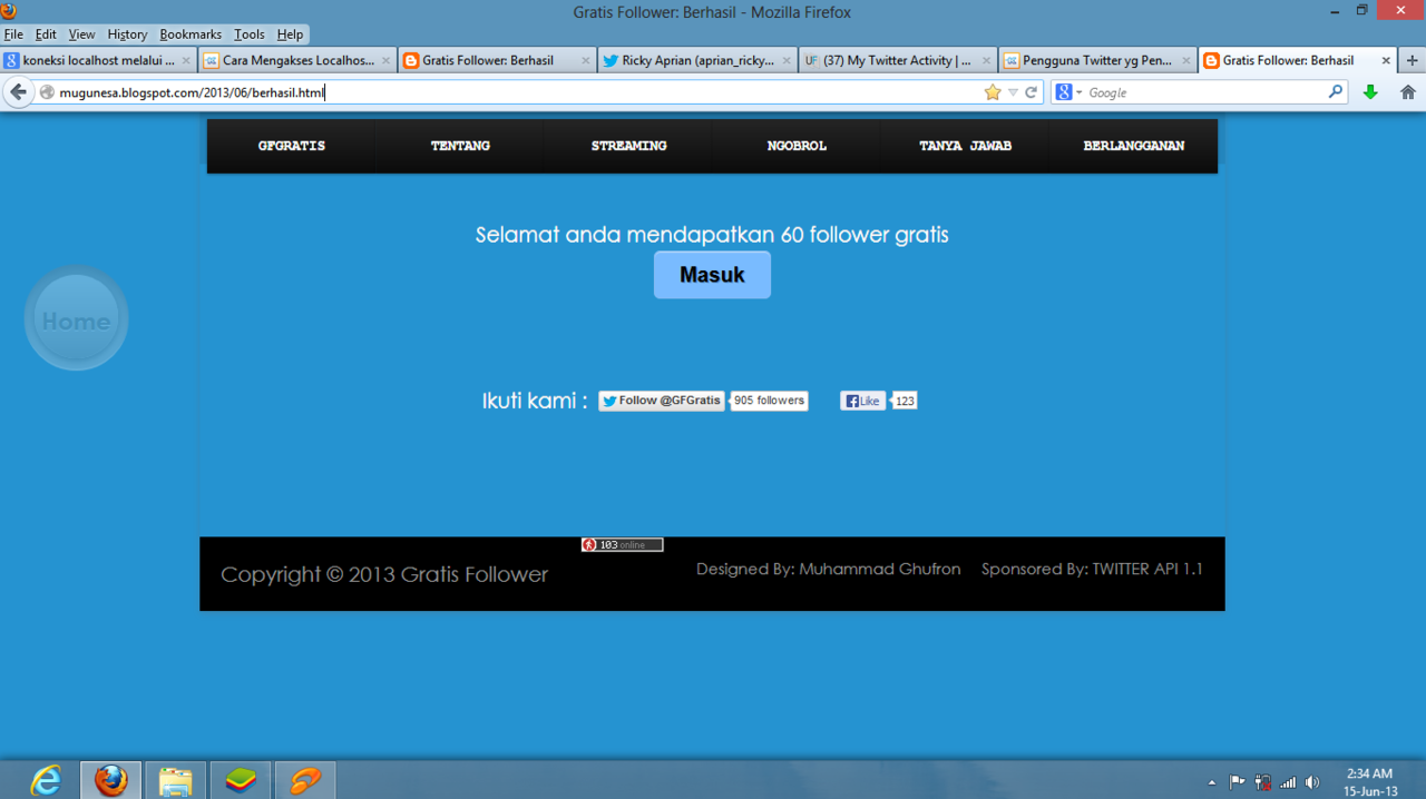 Pengguna Twitter yg Pengen Follower-ny Nambah (Masukk Gan)