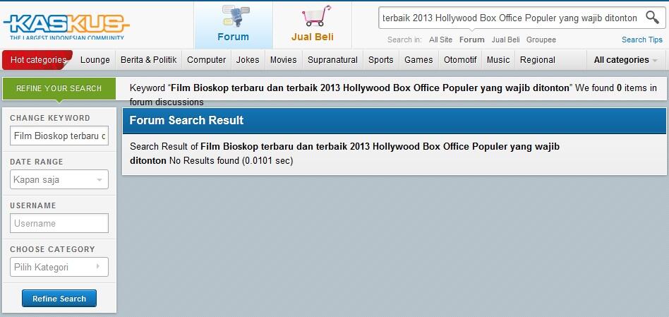 Film Bioskop terbaru dan terbaik 2013 Hollywood Box Office yang wajib ditonton