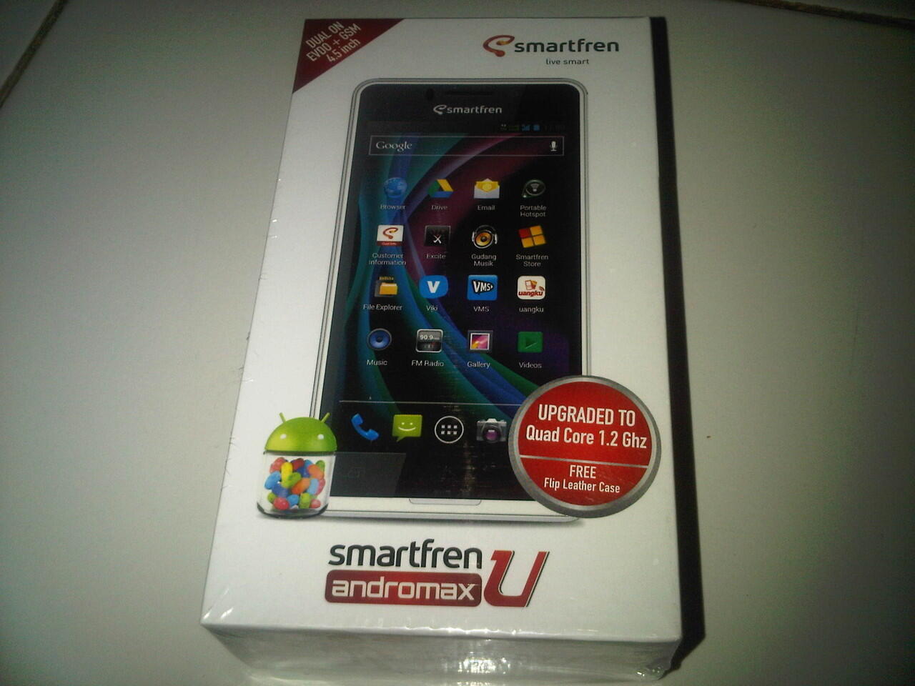 Terjual Handphone Android Andromax U Limited Edition Quad 