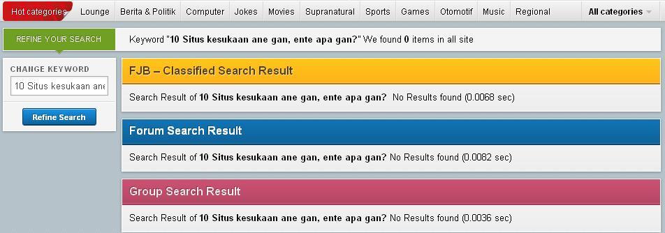 10 Situs kesukaan ane gan, ente apa gan?