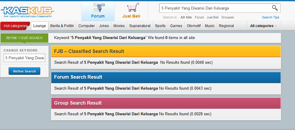 5 Penyakit Yang Diwarisi Dari Keluarga