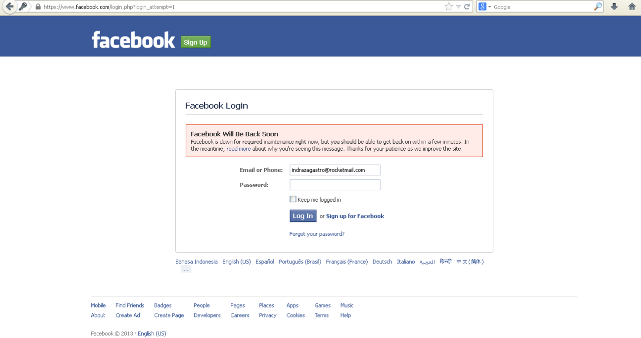 FB lagi knp nh gan?