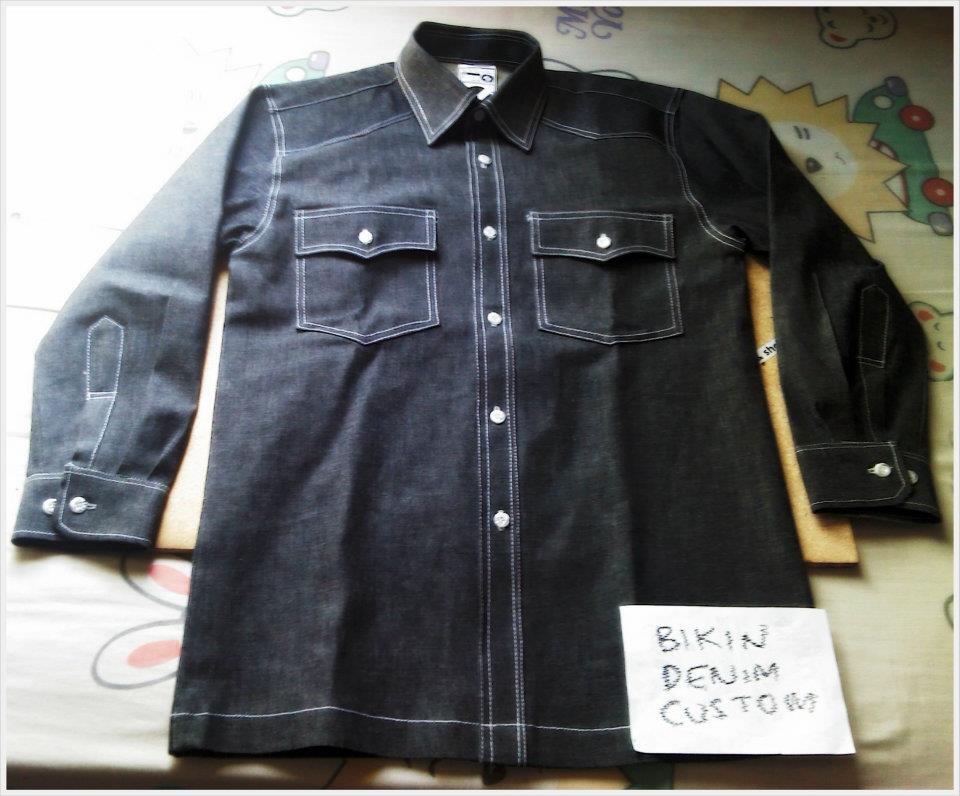 Terjual CUSTOM JAKET, CHAMBRAY, ROMPI JEANS & DENIM (DRY 