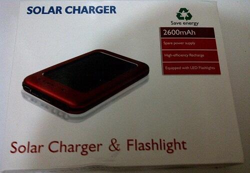 PowerBank Solar Charger 2600mAh