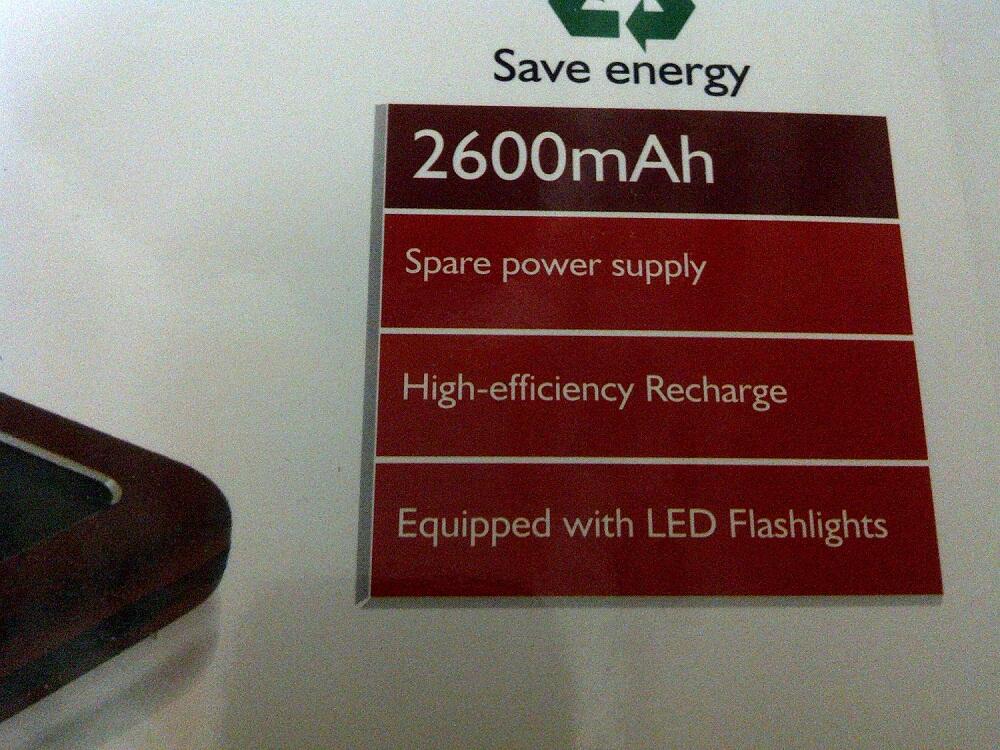PowerBank Solar Charger 2600mAh