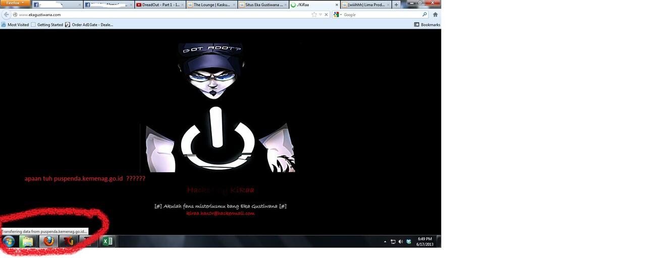 Situs Eka Gustiwana Di Serang Hacker ( HOT )