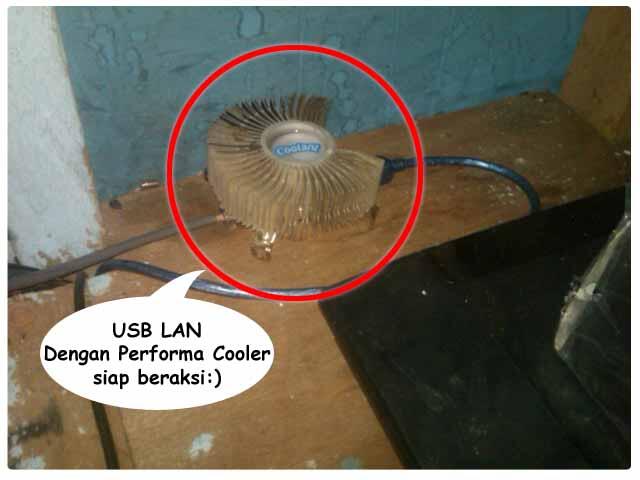 MODIFIKASI USB LAN FEAT HEATSINK COOLER PROCESSOR