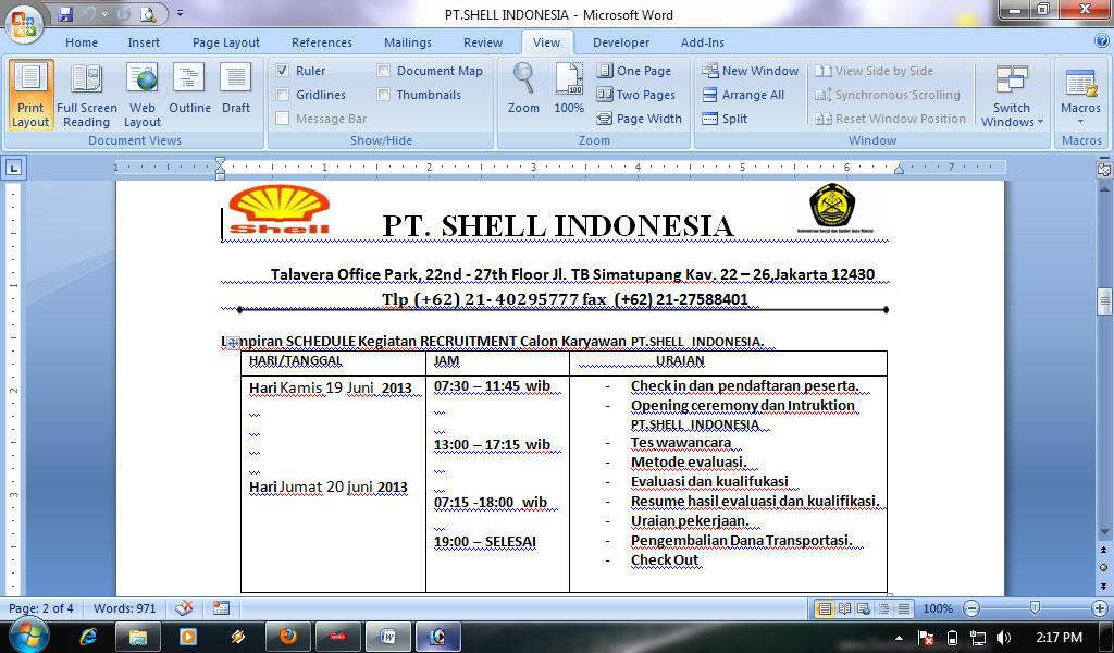 PENIPUAN ATAS NAMA PT.SHELL INDONESIA