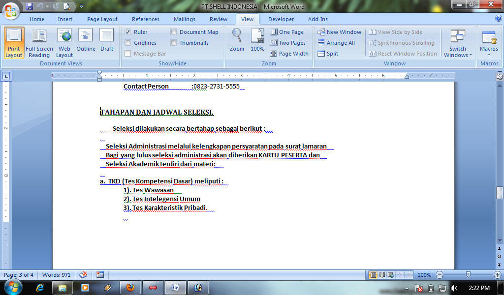 PENIPUAN ATAS NAMA PT.SHELL INDONESIA