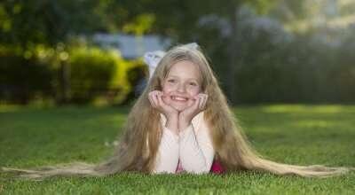 Bocah Delapan Tahun Miliki Rambut Sepanjang 91,4 cm