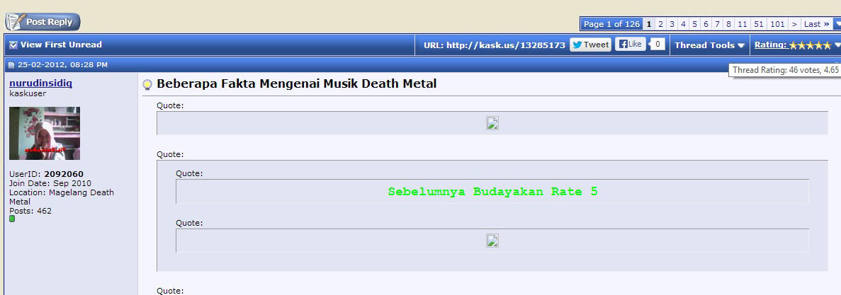 &#91;Re-Open&#93; Fakta-Fakta Mengenai Musik Death Metal (Calon HT)