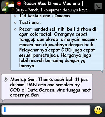 Kumpulan Testimonial "COLORECTAL" -----> LM Sertifikat PT. Antam, dll