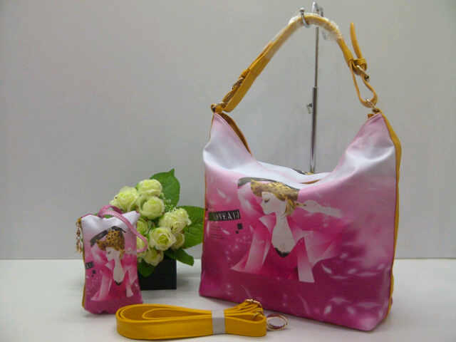 Tas Fashion Wanita Lukis bahan Embos