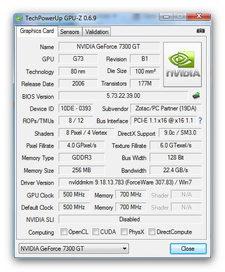 Terjual VGA NVIDIA GEFORCE 7300GT KASKUS