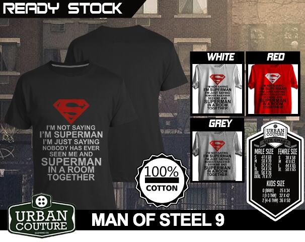 T-SHIRT KAOS DISRO SUPERHEROES (X-MAN SUPERMAN SPIDERMAN BATMAN IRONMAN ) READY STOCK