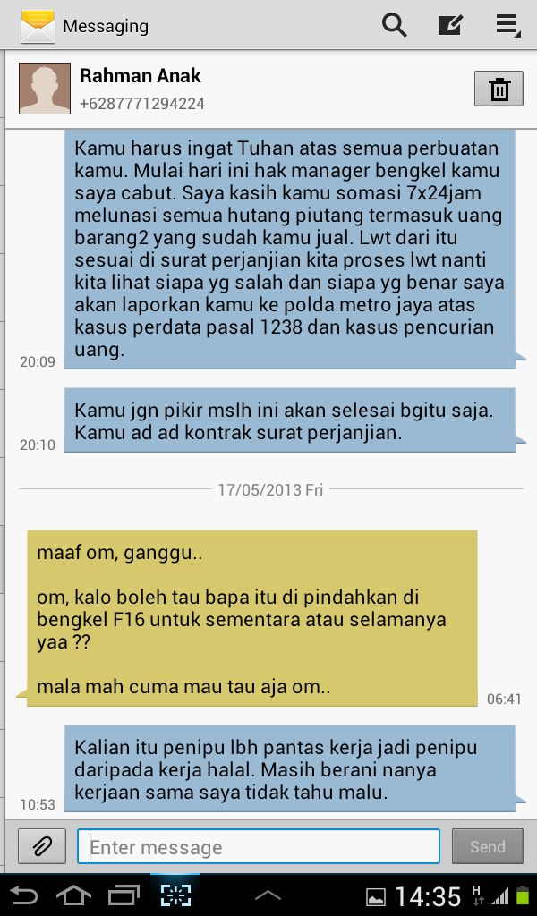Ane Tertipu Puluhan Juta Sama Orang Tangerang Berkedok Pencari Kerja Mekanik