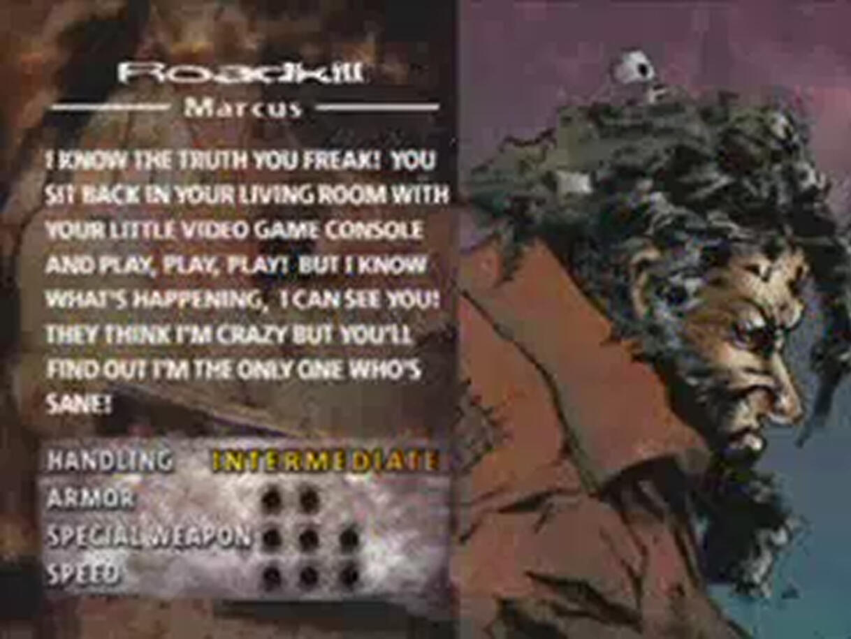 Mantan pengendara ente di twisted metal 2