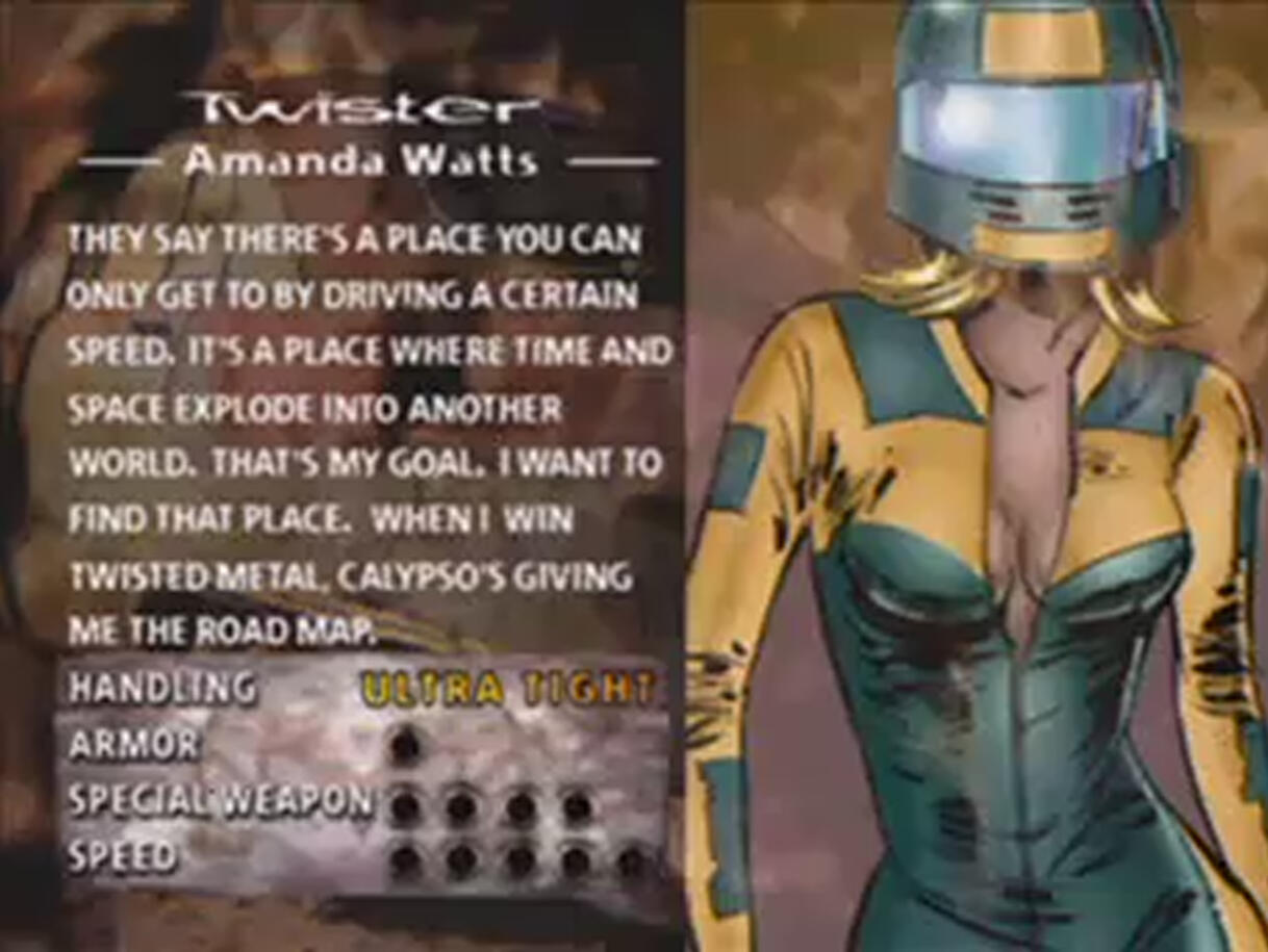 Mantan pengendara ente di twisted metal 2